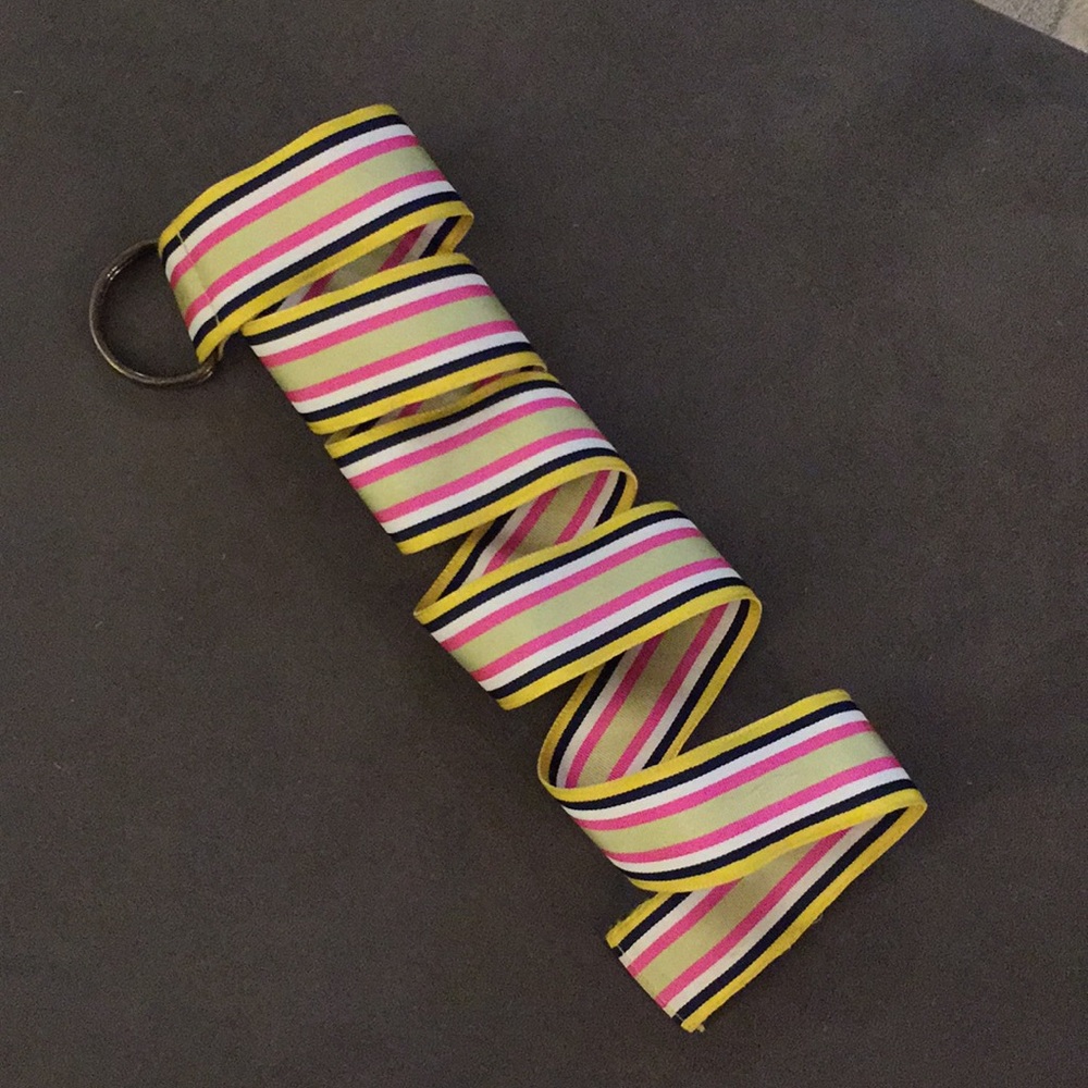J. Crew multi-stripe ribbon belt